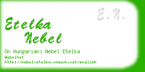 etelka nebel business card